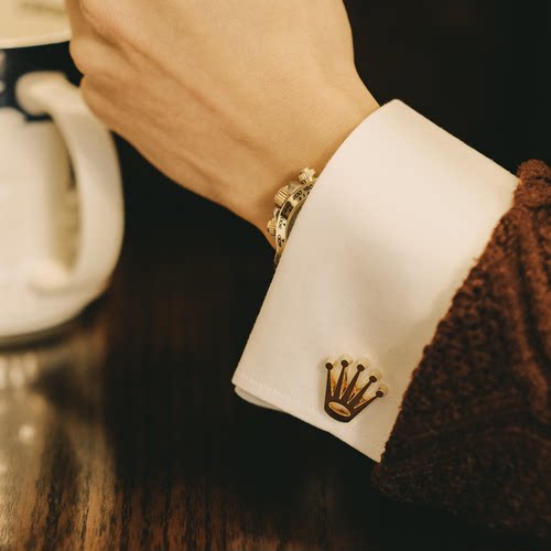 法式衬衫男士西装袖口袖扣