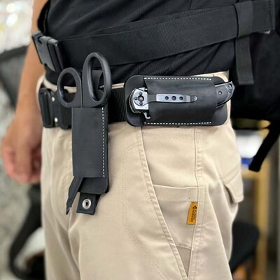 德毅营molle战术工具收纳套手电筒工具钳包户外EDC牛皮穿腰带刀套