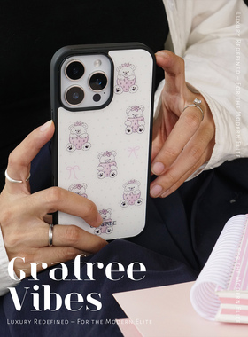 GRAFREE.原创草莓小熊手机壳适用iphone16promax 15pro渐变14pro苹果14promax软壳硅胶全包
