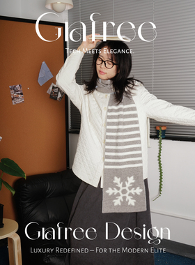 GRAFREE原创冬日雪花毛绒围巾女生冬季新款百搭学生保暖围脖礼物