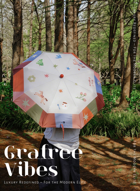 GraFree雨伞女高颜值太阳伞防晒晴雨伞两用手动便携折叠伞遮阳伞