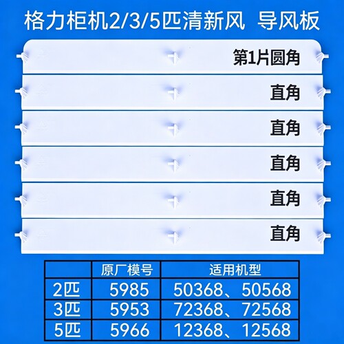 格力柜机空调清新风导风板叶片