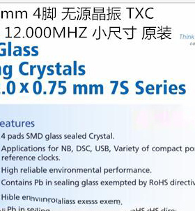 TXC 7S 陶瓷面 7S12020001 12M 12MHZ 12.000MHZ 10PF 2520 2025