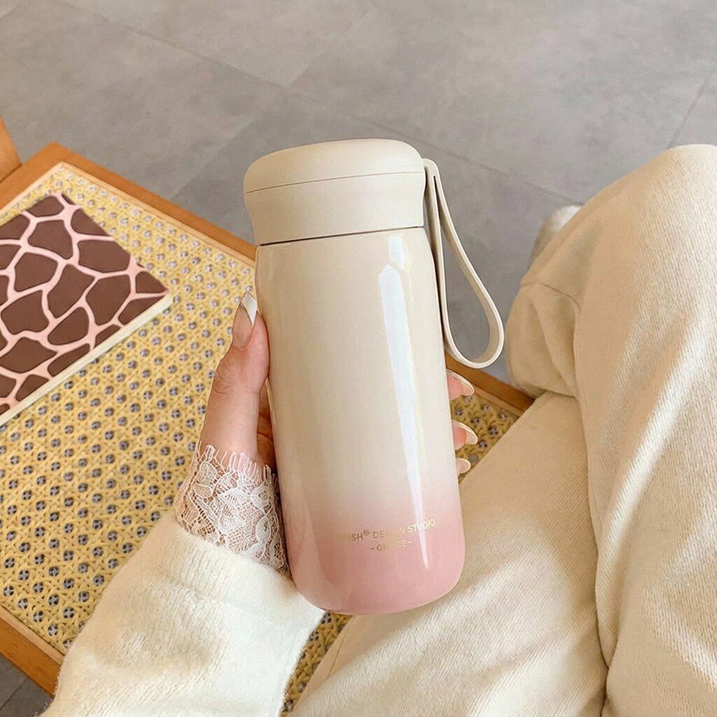 简约316不锈钢高颜值保温杯女生水杯2026新款女士泡茶便携水壶女
