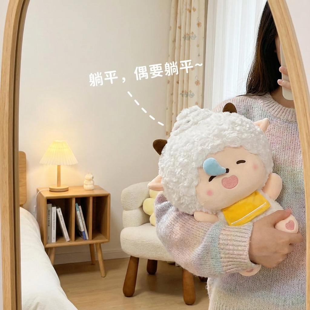 懒羊羊抱抱毛绒公仔圣诞生日礼物