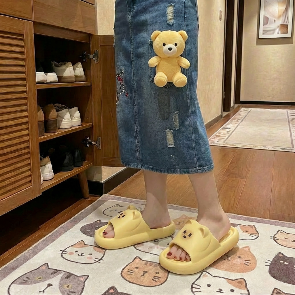 可爱小猫凉拖女夏季2026新款浴室防滑eva拖鞋软底家居女生凉拖鞋,居家布艺,居家凉拖/凉鞋,淘宝优惠券,粉丝福利购,淘宝优惠卷