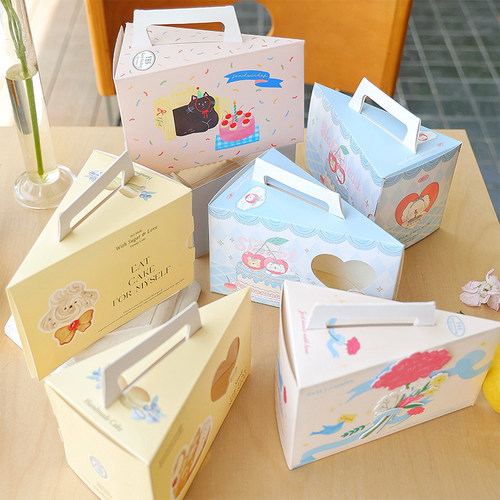 「原创」切块蛋糕盒子可专版定制