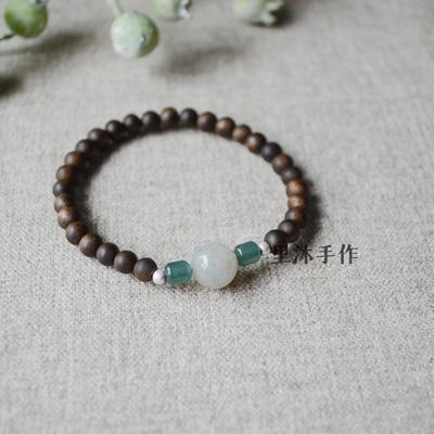 一斤钻戒bai天然沉香手串