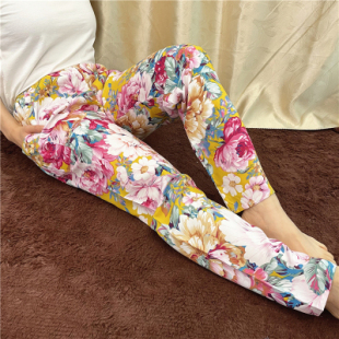 薄款 婆婆大码 装 夏季 纯棉绸中老年人女裤 家居裤 长裤 秋 奶奶休闲睡裤