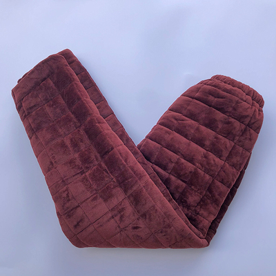 爸爸冬天高腰睡裤男士外穿法兰绒