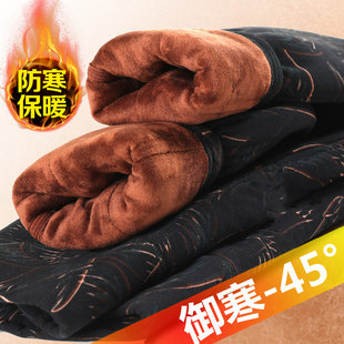 女奶奶驼绒休闲裤 可外穿老人三层加厚睡裤 老太太零下保暖棉裤 冬季