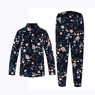 开衫 冬装 外套 老太太棉袄女装 奶奶冬天加厚睡衣女老人保暖棉衣棉裤