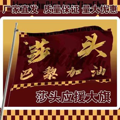 莎头应援大旗王楚钦孙颖莎CP应援旗户外演唱会音乐节应援旗定制