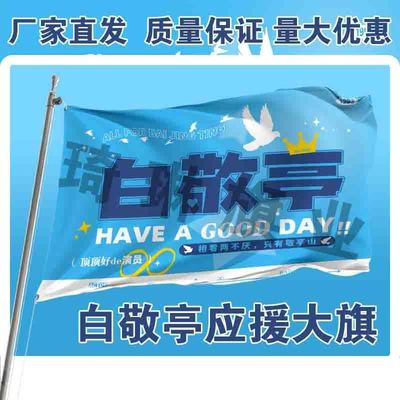 白敬亭应援大旗明星演唱会手持大旗户外音乐节歌手旗帜定制演员旗