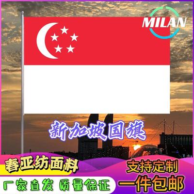 新加坡国旗尺寸2345678号新加坡旗世界国旗中美英法俄罗斯旗帜