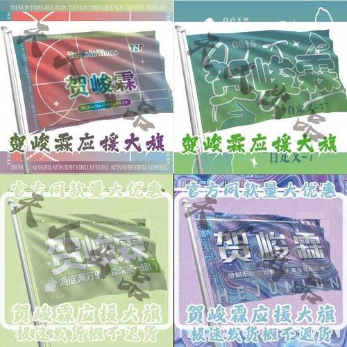 贺峻霖应援大旗时代少年团