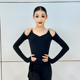 跳舞上衣假两件女黑 摩登舞蹈练功服上装 康尼2026新款 少儿拉丁舞装