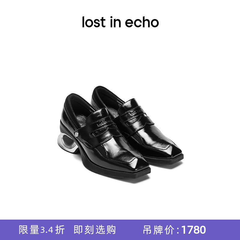 [断码]lost in echo2023年新款设计师品牌异形乐福镂空跟运动鞋