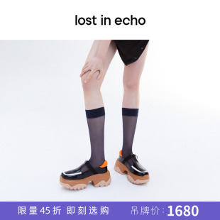 休闲撞色运动鞋 lost echo设计师品牌时尚 厚底增高老爹鞋 女