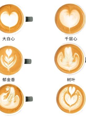 咖啡拉花糯米纸创意仿咖啡杯拉花蛋糕糯米纸打印糖霜纸免手绘图案