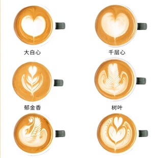 咖啡拉花糯米纸创意仿咖啡杯拉花蛋糕糯米纸打印糖霜纸免手绘图案
