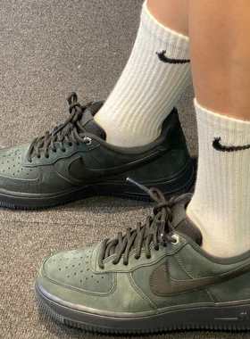 Nike Air Force 1 Low Workboot 耐克黑绿色空军一号男女休闲板鞋