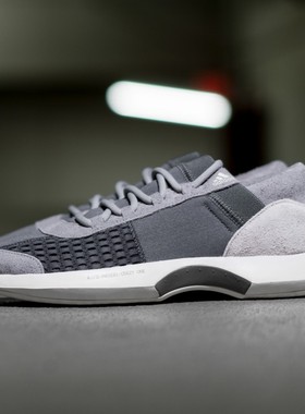 阿迪达斯男鞋ADIDAS CRAZY 1 ADV透气耐磨减震轻便灰色运动跑步鞋