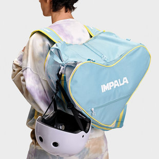 直邮正品 Impala Skate Bag单双肩两用蓝色旱冰鞋包 心形轮滑鞋包