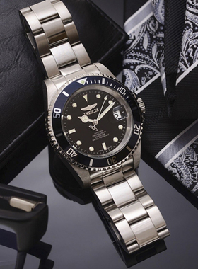 代购invicta手表8926OB银黑色商务简约一米劳防水自动机械男手表