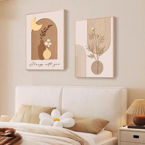 奶油风莫兰迪抽象客厅卧室装饰画