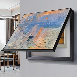 梵高莫奈电表箱装 饰画油画客厅餐厅配电箱电闸遮挡开关挂画高级感