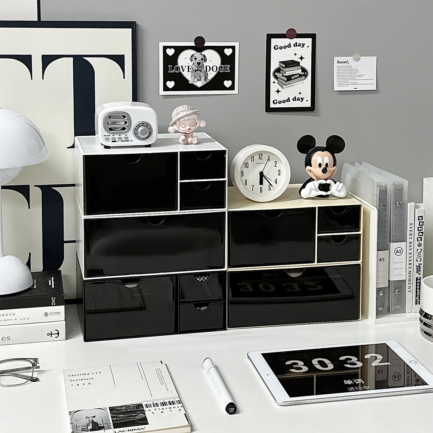 桌面收纳盒宿舍书桌笔筒书本收纳神器办公室抽屉式文具整理置物架,收纳整理,桌面收纳盒,淘宝优惠券,粉丝福利购,淘宝优惠卷