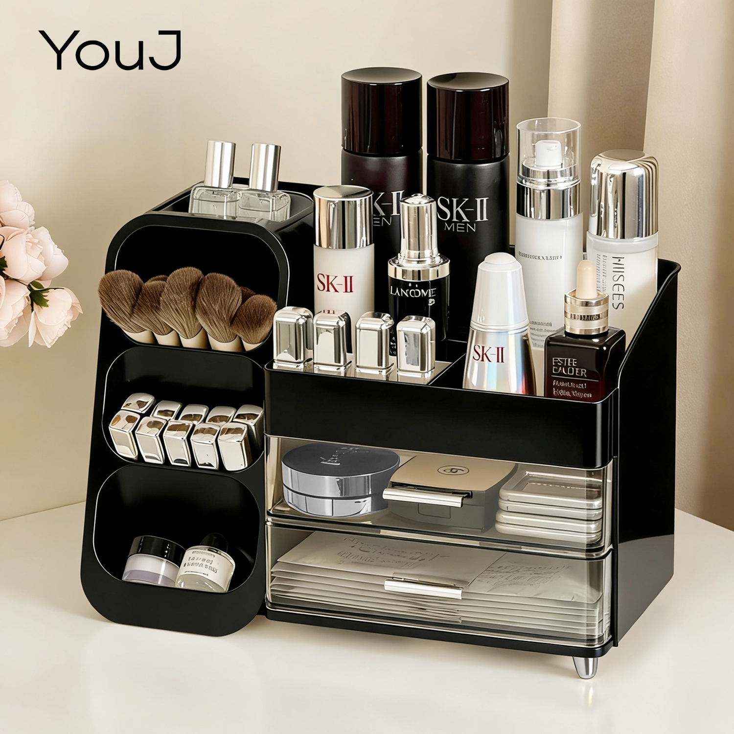 化妆品收纳盒大容量抽屉式整理盒