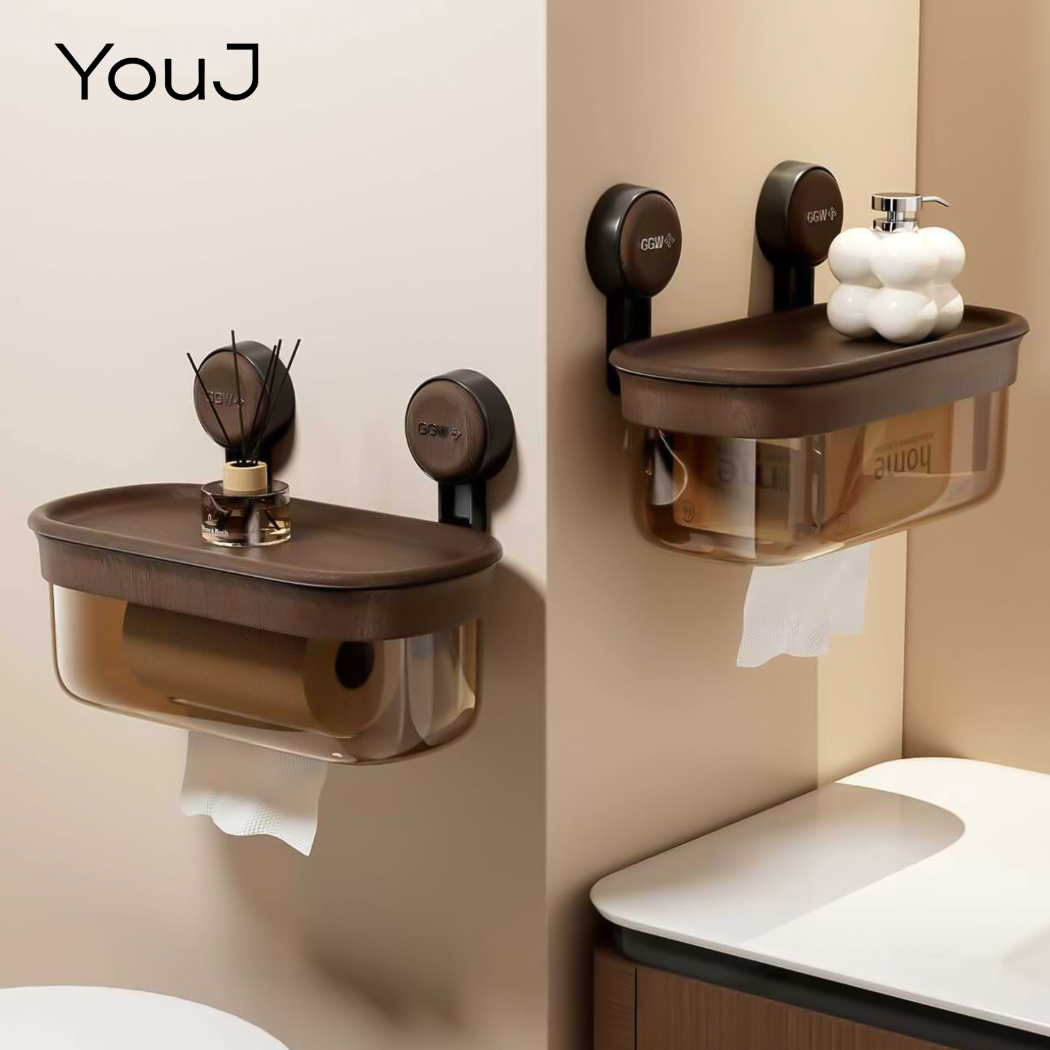 卫生间收纳厕纸盒壁挂式洗漱台置物架洗脸巾抽纸盒防水厕所纸巾盒,家庭/个人清洁工具,卷纸器/纸巾架,淘宝优惠券,粉丝福利购,淘宝优惠卷