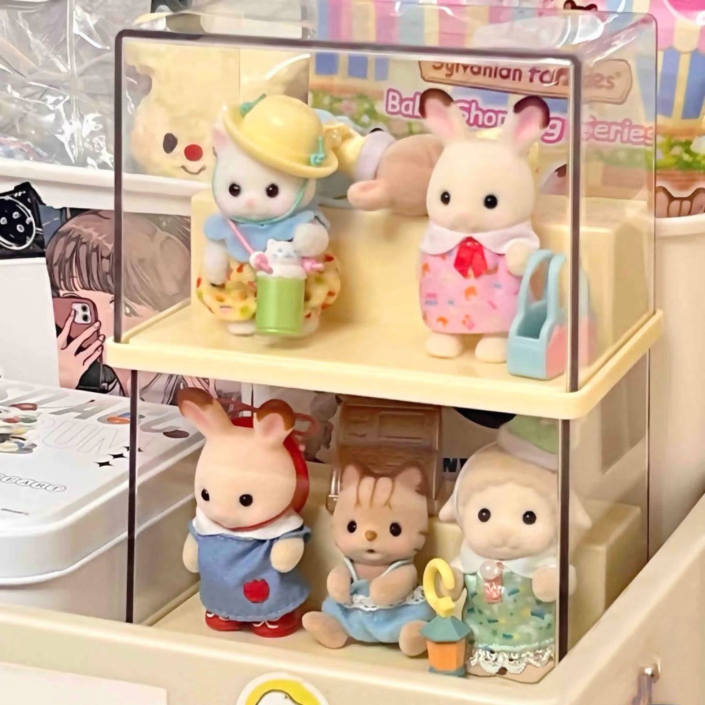 森贝儿透明收纳盒手办展示盒盲盒积木娃娃展示柜模型亚克力展示架,收纳整理,手办收纳盒,淘宝优惠券,粉丝福利购,淘宝优惠卷