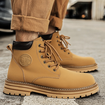 英伦风马丁靴大黄靴2022秋季包邮