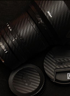 适用于尼康Z2470F4s微单镜头美保护迷彩磨砂碳纤3M贴纸矩阵本贴膜