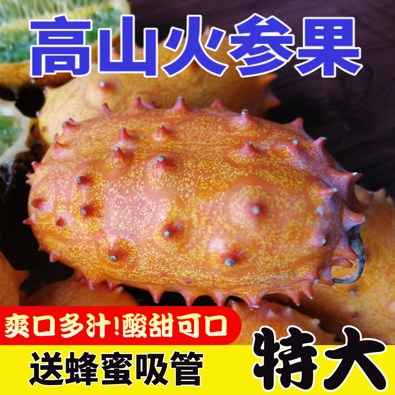 火参果新鲜8个大果 火星果 非洲刺角瓜孕妇水果 灭霸水果同款海参