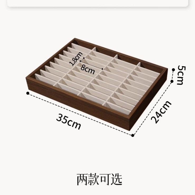 大容量手镯收纳盒玉器翡翠玉镯展示首饰盒子柜台镯子木制高级感