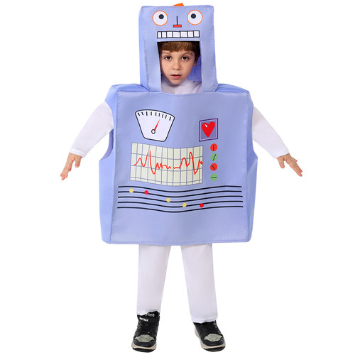 儿童宇航员赛博AI机器人演出服