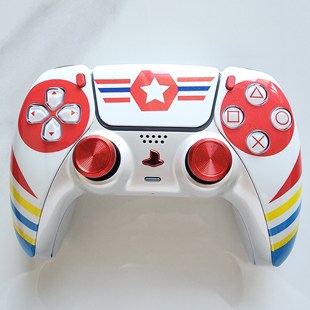PS5手柄升级改装霍尔电磁摇杆TMR摇杆PS5原装游戏机手柄 红星机甲