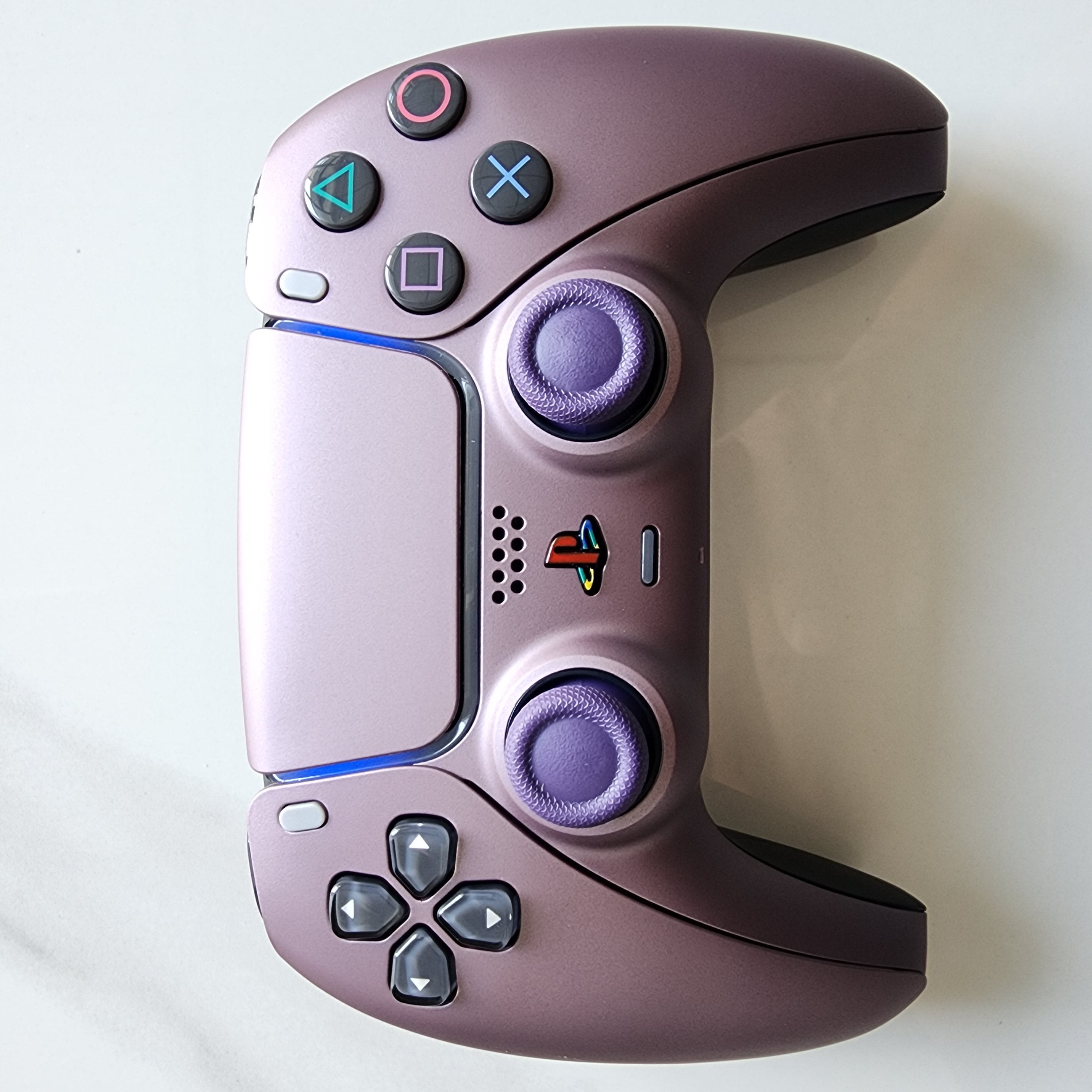 PS5手柄升级改装霍尔电磁摇杆TMR摇杆PS5原装游戏机手柄 净彩绛紫