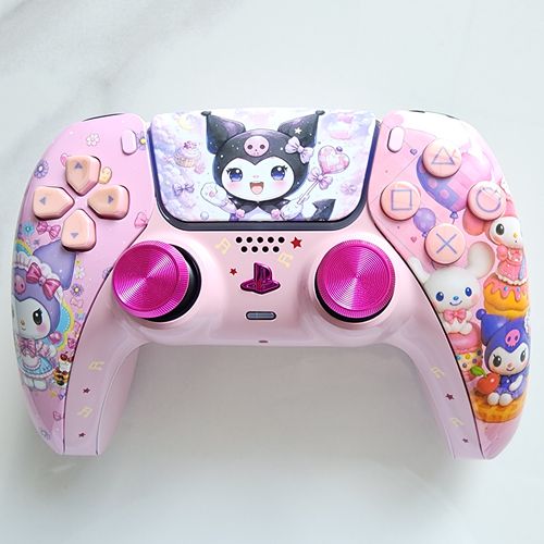 索尼PS5手柄升级改装霍尔摇杆TMR摇杆PS5游戏原装手柄 镀彩库洛米