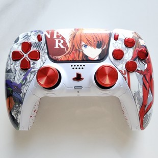 PS5手柄升级改装 游戏机手柄EVA镀彩明日香 霍尔摇杆TMR摇杆PS5原装