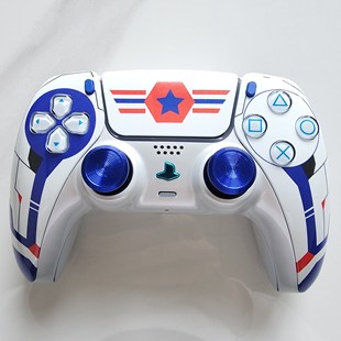 PS5手柄升级改装霍尔电磁摇杆TMR摇杆PS5原装游戏机手柄 蓝星机甲