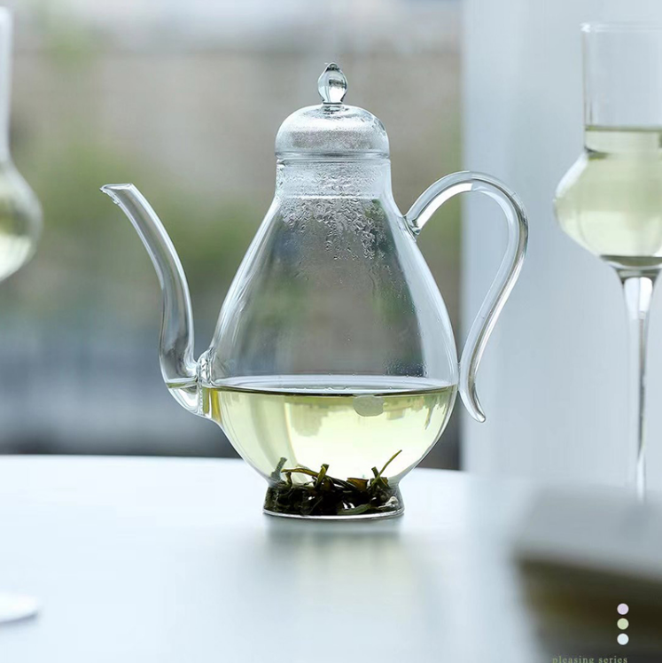 玻璃仿宋执壶高硼硅耐热煮茶壶美人壶大容量绿茶壶闻香壶品鉴酒壶