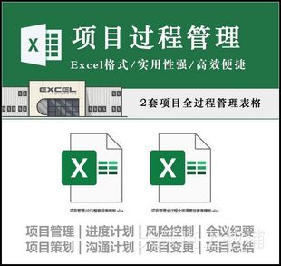 项目管理IPD软件研发流程风险管理进度计划过程管控报表Excel模板