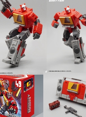 变形玩具 MFT 先锋系列 MF-49 录音机 收录机 带犀牛磁带 小比例