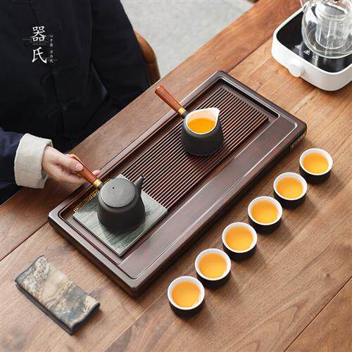 禾阳 器氏重竹茶盘排水储水大号茶台简约干泡盘家用功夫茶具沥i.