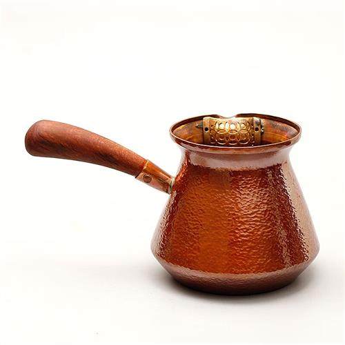 清沁堂纯手工煮茶壶紫铜公道杯过滤泡茶耐热大容量家用公道杯烤色